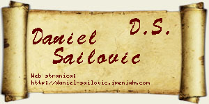 Daniel Sailović vizit kartica